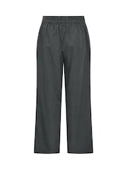 Evans Grey Pleated Stripe Trousers - Image 6 of 6