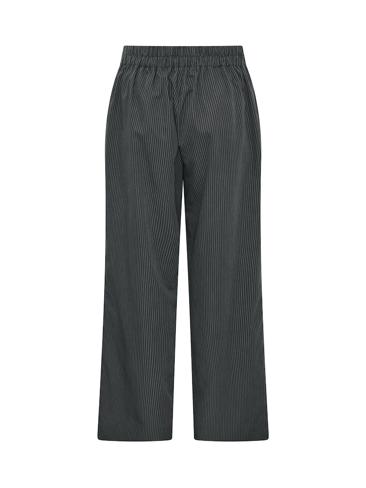 Evans Grey Pleated Stripe Trousers - Image 6 of 6