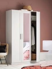 White Flynn Triple Wardrobe - Image 1 of 4