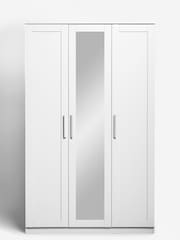 White Flynn Triple Wardrobe - Image 2 of 4