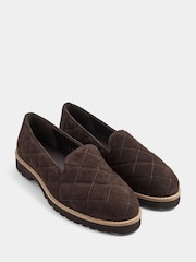 Evans Slipper Cut Suede Loafers - صورة 4 من 5