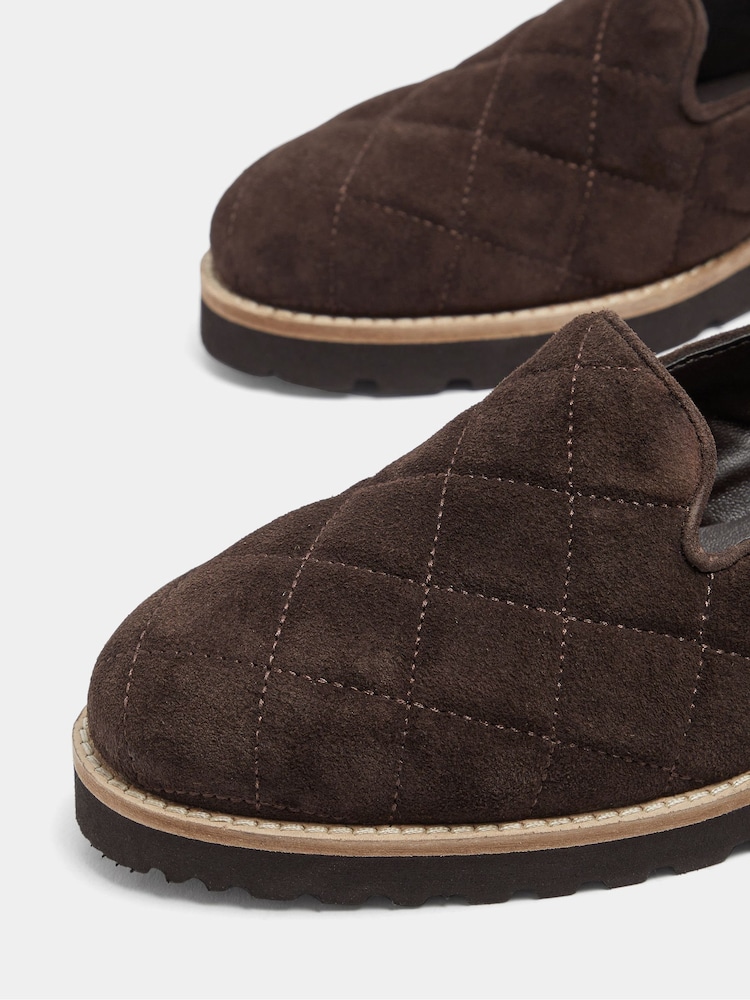 Evans Slipper Cut Suede Loafers - صورة 5 من 5