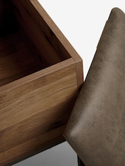 Oak Effect Bronx Storage Footstool - Image 3 of 6