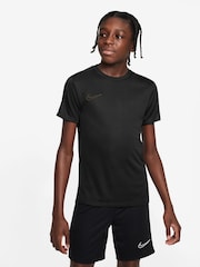 Nike Black/Gold Dri-FIT Academy Training T-Shirt - Image 1 of 7