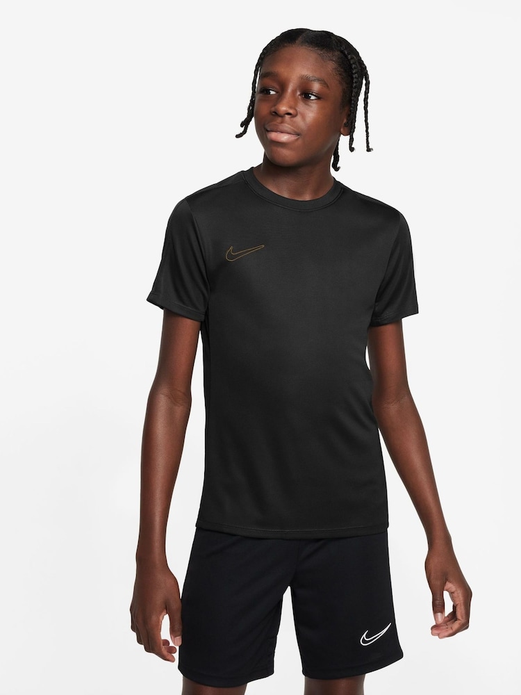 Nike Black/Gold Dri-FIT Academy Training T-Shirt - Image 1 of 7