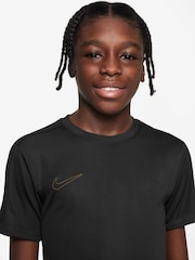 Nike Black/Gold Dri-FIT Academy Training T-Shirt - Image 3 of 7