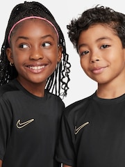 Nike Black/Gold Dri-FIT Academy Training T-Shirt - Image 6 of 7