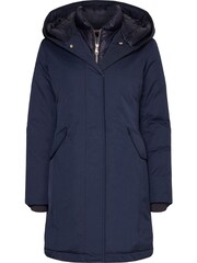 Синяя дутая парка с капюшоном Tommy Hilfiger - Изображение 6 из 9