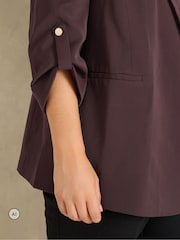 Evans Red Relaxed Fashion Blazer - Image 4 of 6