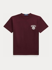 Polo Ralph Lauren Red Collegiate Logo Jersey T-Shirt - Image 1 of 2