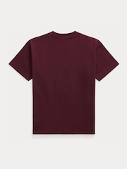 Polo Ralph Lauren Red Collegiate Logo Jersey T-Shirt - Image 2 of 2