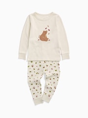 MORI Supersoft Autumn Leaves Placement Print Pyjamas Set - 圖片 1，共 2