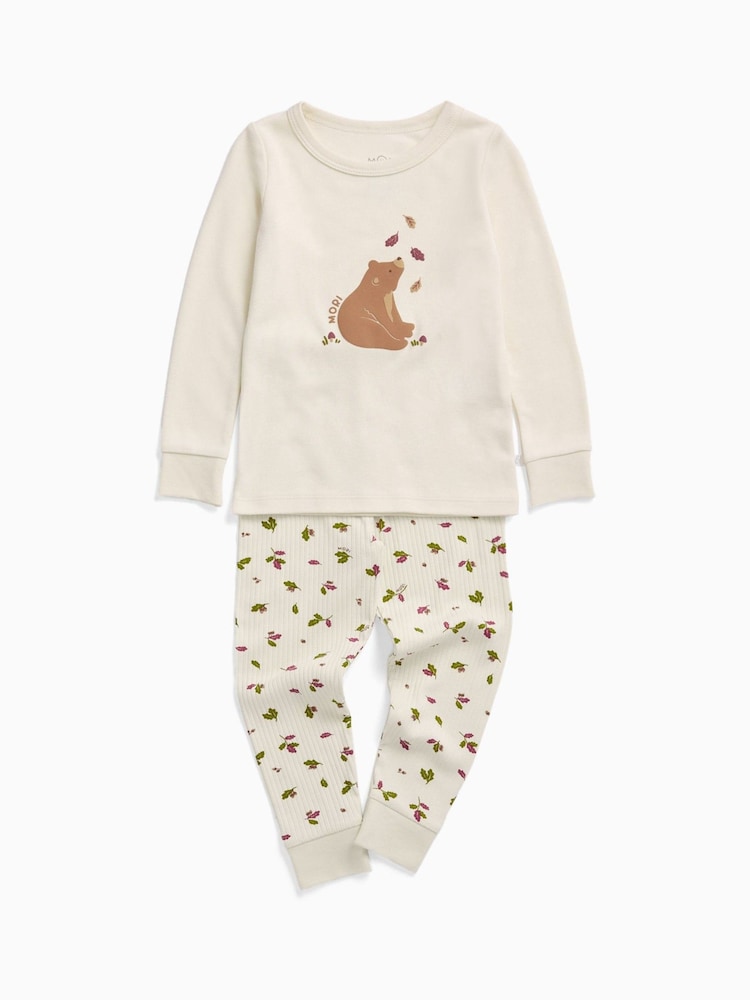 MORI Supersoft Autumn Leaves Placement Print Pyjamas Set - 圖片 1,共 2 MORI Supersoft Autumn Leaves Placement Print Pyjamas Set - 圖片 1,共 2