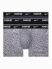 Nike Grey Dri-FIT Essential Cotton Stretch Boxer Trunks 3 Pack - Image 1 of 4