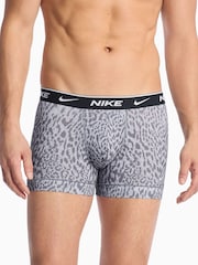 Nike Grey Dri-FIT Essential Cotton Stretch Boxer Trunks 3 Pack - Image 2 of 4