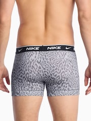 Nike Grey Dri-FIT Essential Cotton Stretch Boxer Trunks 3 Pack - Image 3 of 4