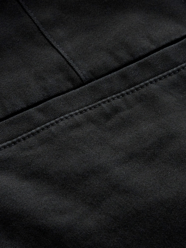 Black Slim Fit Belted Soft Touch Chino Trousers - Image 7 of 9