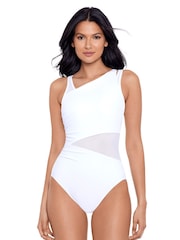 Miraclesuit Azura Tummy Control Network White Swimsuit - Image 1 of 5
