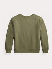 Polo Ralph Lauren Green Polo Bear Graphic Jersey Sweatshirt - Image 2 of 3
