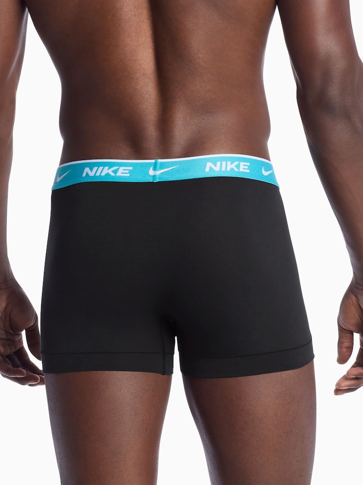 Nike Black Dri-FIT Essential Cotton Stretch Boxer Trunks 5 Pack - Image 2 of 4 Nike Black Dri-FIT Essential Cotton Stretch Boxer Trunks 5 Pack - Image 2 of 4