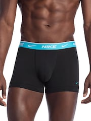 Nike Black Dri-FIT Essential Cotton Stretch Boxer Trunks 5 Pack - Image 3 of 4