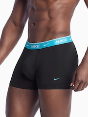 Nike Black Dri-FIT Essential Cotton Stretch Boxer Trunks 5 Pack - Image 4 of 4