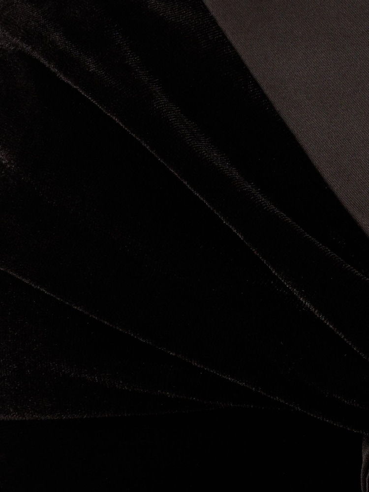 Adrianna Papell Velvet Tuxedo Black Gown - Image 7 of 7