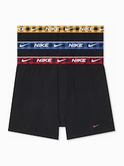 Nike Red/Blue/Yellow Essential Cotton Stretch Boxer Trunks 3 Pack - Image 1 of 4