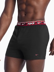 Nike Red/Blue/Yellow Essential Cotton Stretch Boxer Trunks 3 Pack - Image 3 of 4