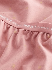 Pink Floral Cotton Long Sleeve Pyjamas - Image 9 of 9
