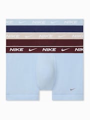 Nike Blue Dri-FIT Essential Cotton Stretch Boxer Trunks 3 Pack - Image 1 of 3