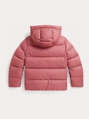 Polo Ralph Lauren Pink Down Logo Puffer Jacket - Image 6 of 8