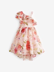 Baker by Ted Baker Floral One Shoulder Burnout Dress - Image 7 of 10