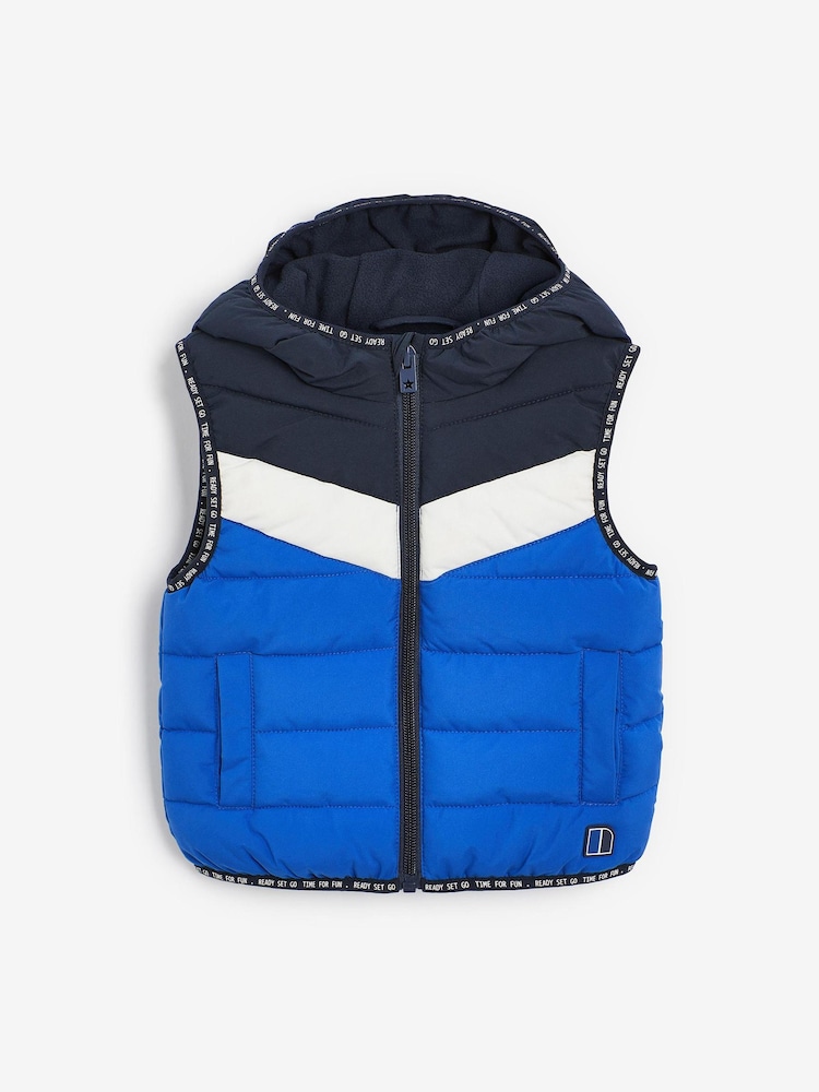 Blue Colourblock Gilet (3mths-7yrs) - Image 1 of 6