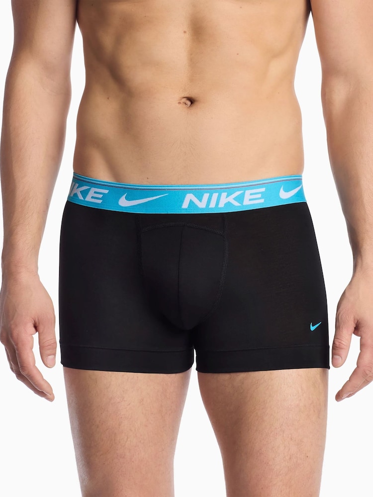 Nike Black Dri-FIT Ultra Comfort Boxer Trunk 3 Pack - Image 2 of 4 Nike Black Dri-FIT Ultra Comfort Boxer Trunk 3 Pack - Image 2 of 4