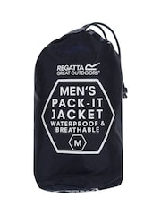 Regatta Navy Mens Waterproof Pack It Jacket III - Image 10 of 10