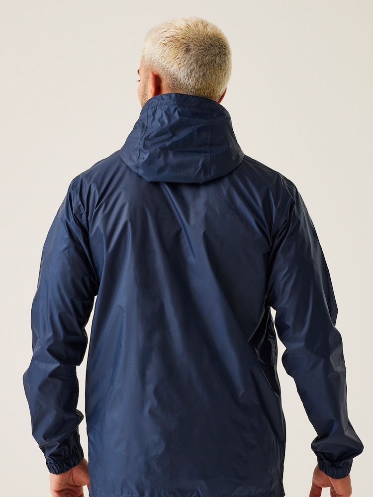 Regatta Navy Mens Waterproof Pack It Jacket III - Image 2 of 10