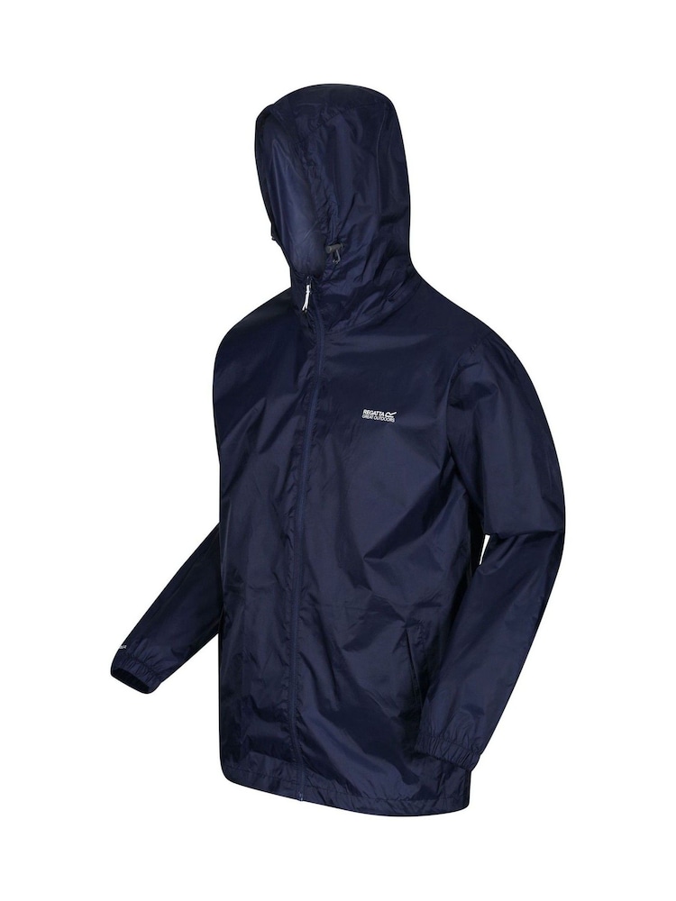 Regatta Navy Mens Waterproof Pack It Jacket III - Image 9 of 10