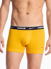 Nike Yellow Dri-FIT Essential Cotton Stretch Boxer Trunks 5 Pack - Image 4 of 6