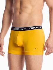 Nike Yellow Dri-FIT Essential Cotton Stretch Boxer Trunks 5 Pack - Image 6 of 6