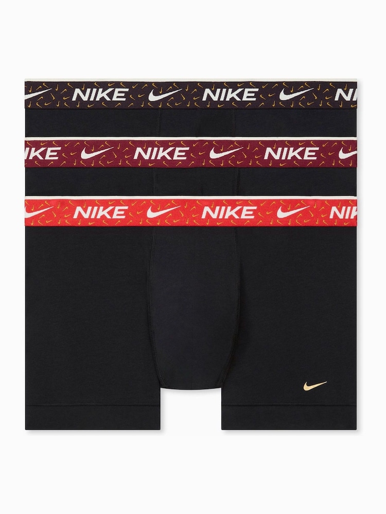 Черный - Набор из 3 хлопковых боксеров-брифов Nike Dri-FIT Essential - Изображение 1 4