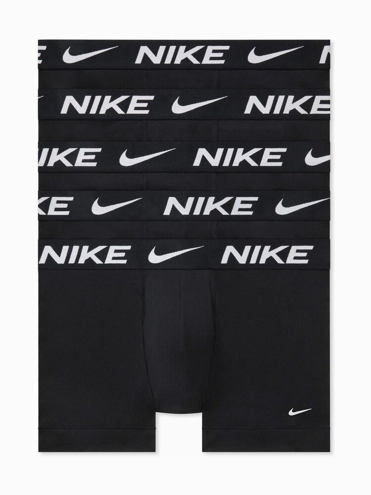 Nike Black Essential Micro Boxer Trunks 5 Pack - Image 1 of 4 Nike Black Essential Micro Boxer Trunks 5 Pack - Image 1 of 4
