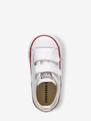 Converse White Chuck Taylor 2V Infant Trainers - Image 3 of 5