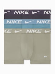Nike Green Essential Micro Boxer Trunks 3 Pack - Image 1 of 4