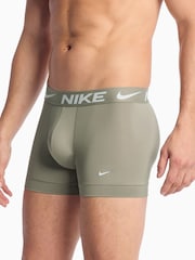 Nike Green Essential Micro Boxer Trunks 3 Pack - Image 2 of 4