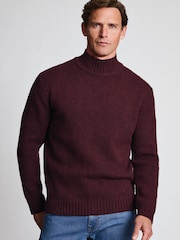 Rojo - Suéter de cuello alto de lana de cordero de Brook Taverner - Imagen 1 de 4