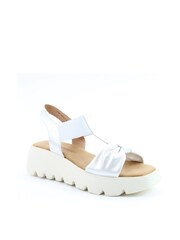 Heavenly Feet Ladies Vegan Friendly Comfort White Sandals - Image 2 of 3