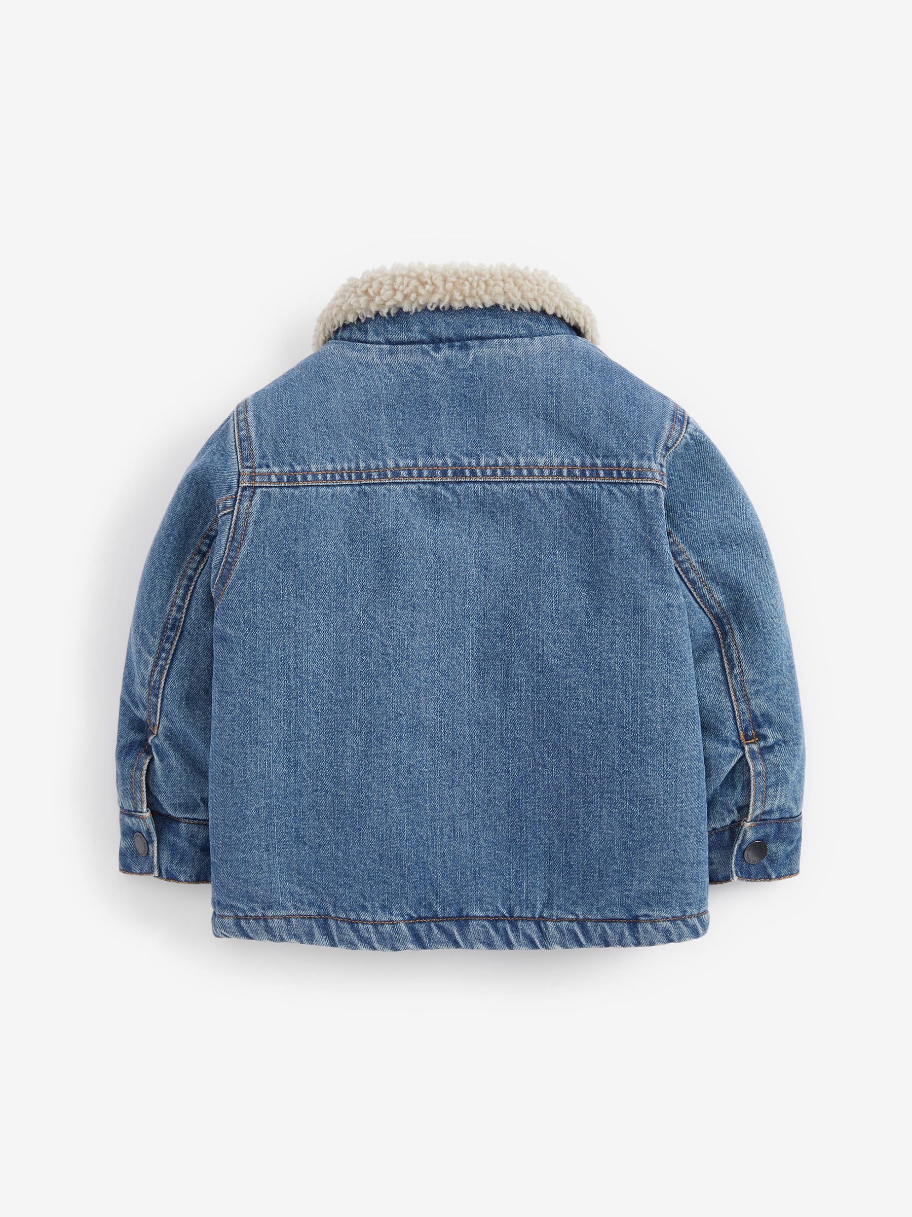 Blue Denim Denim Teddy Borg Fleece Lined Jacket (3mths-7yrs) - Image 2 of 4