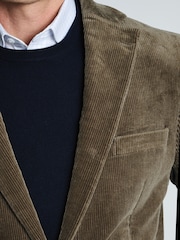 Brook Taverner Brown Corduroy Stretch Cotton Jacket - Image 2 of 6