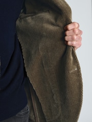 Brook Taverner Brown Corduroy Stretch Cotton Jacket - Image 5 of 6